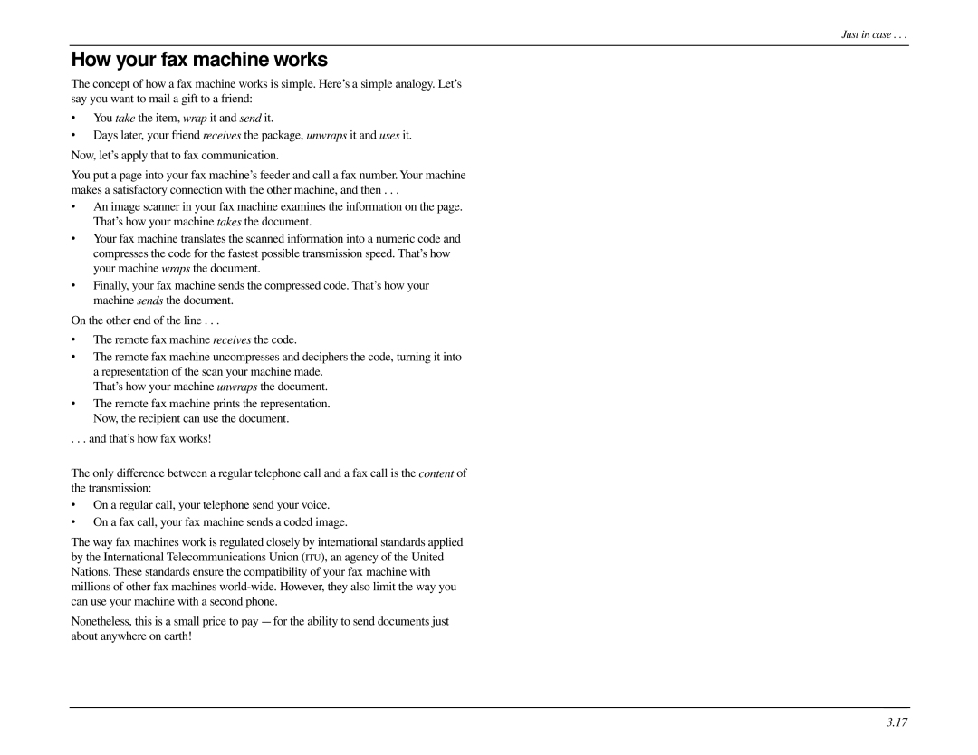 Muratec MFX-1500 manual How your fax machine works 