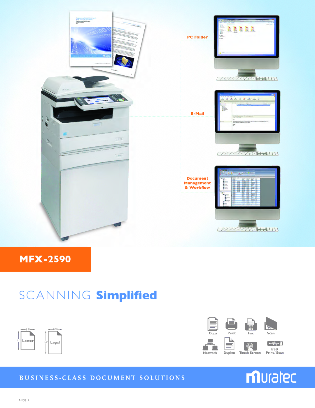 Muratec MFX-2590 manual A N N I N G Simplified 