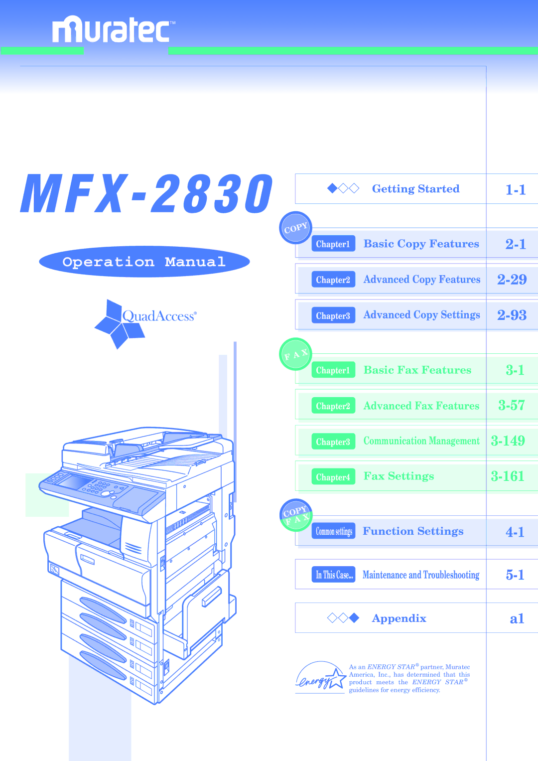 Muratec MFX-2830 manual 149 