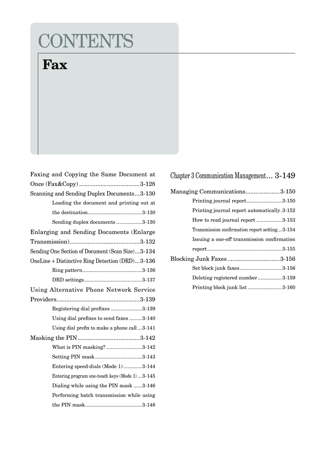 Muratec MFX-2830 Faxing and Copying the Same Document at Once Fax&Copy 128, 130, Enlarging and Sending Documents Enlarge 