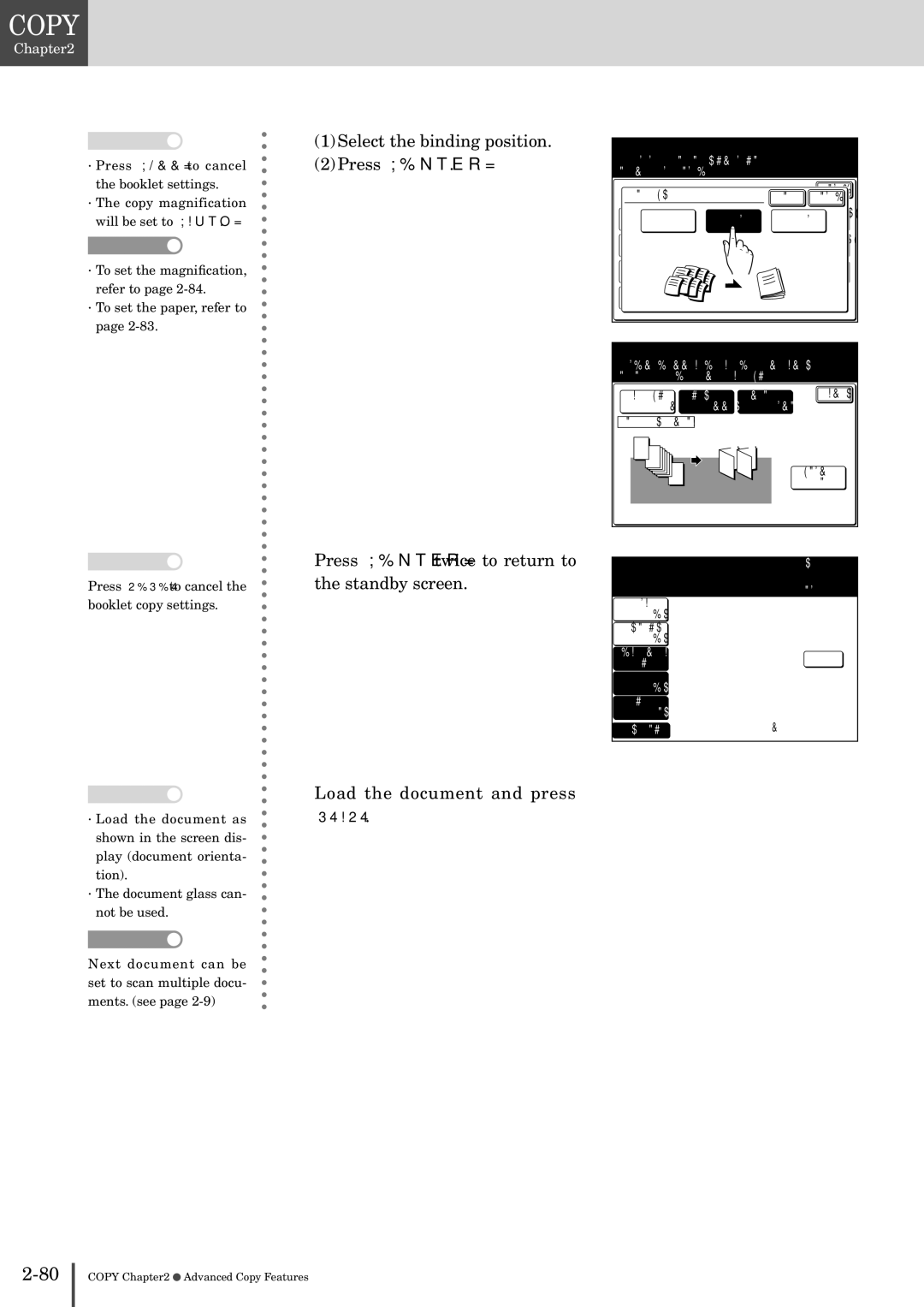 Muratec MFX-2830 manual Booklet 