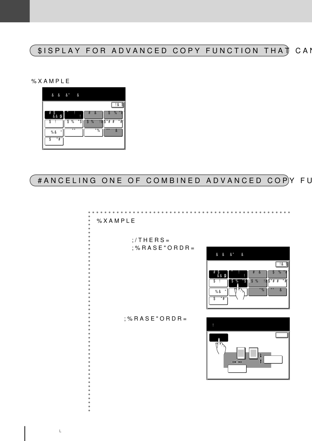 Muratec MFX-2830 manual Display for advanced copy function that cannot be combined, 2in1 