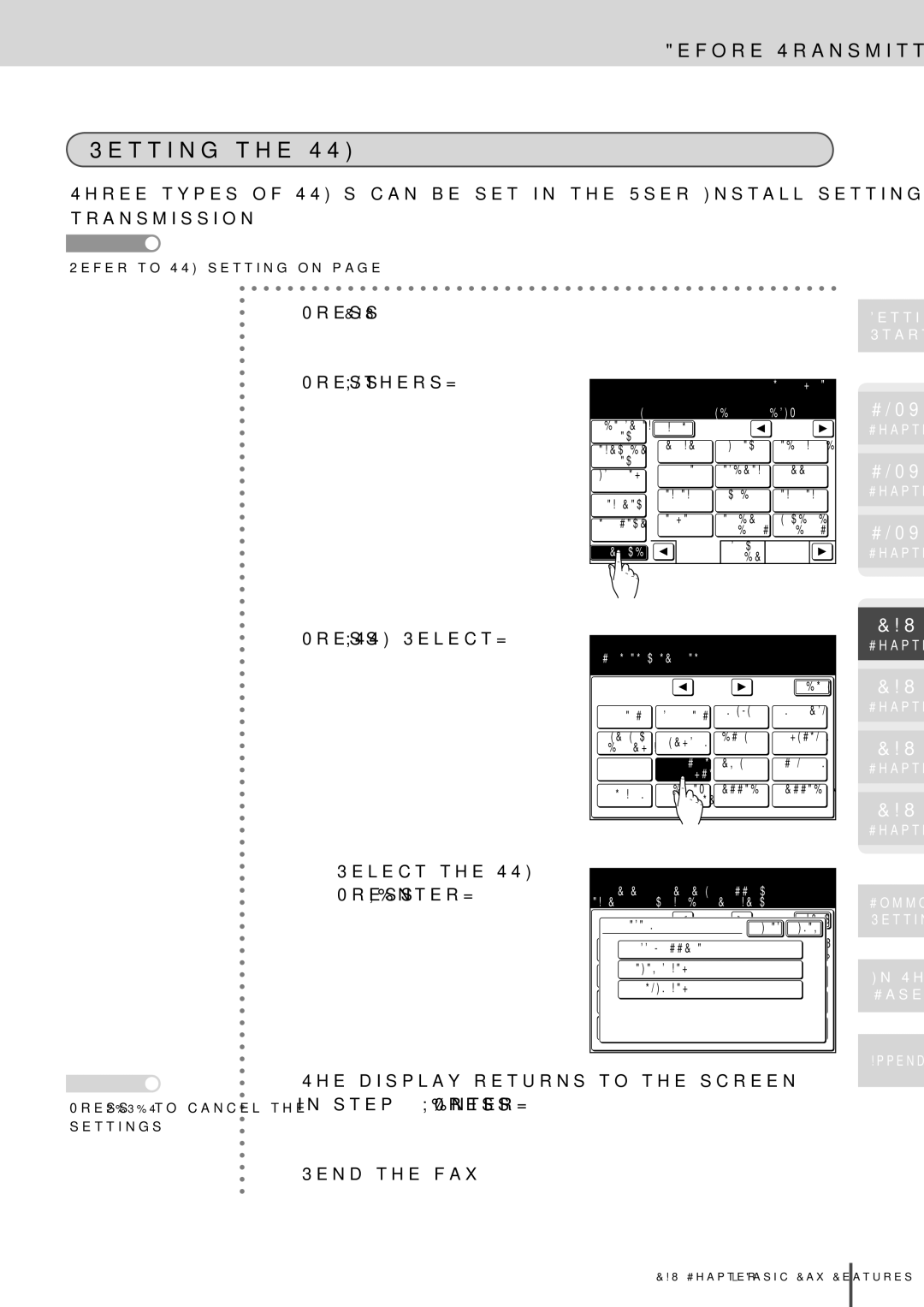 Muratec MFX-2830 manual Setting the TTI, Fax Ready, Before Transmitting, Press Others, Press TTI Select 