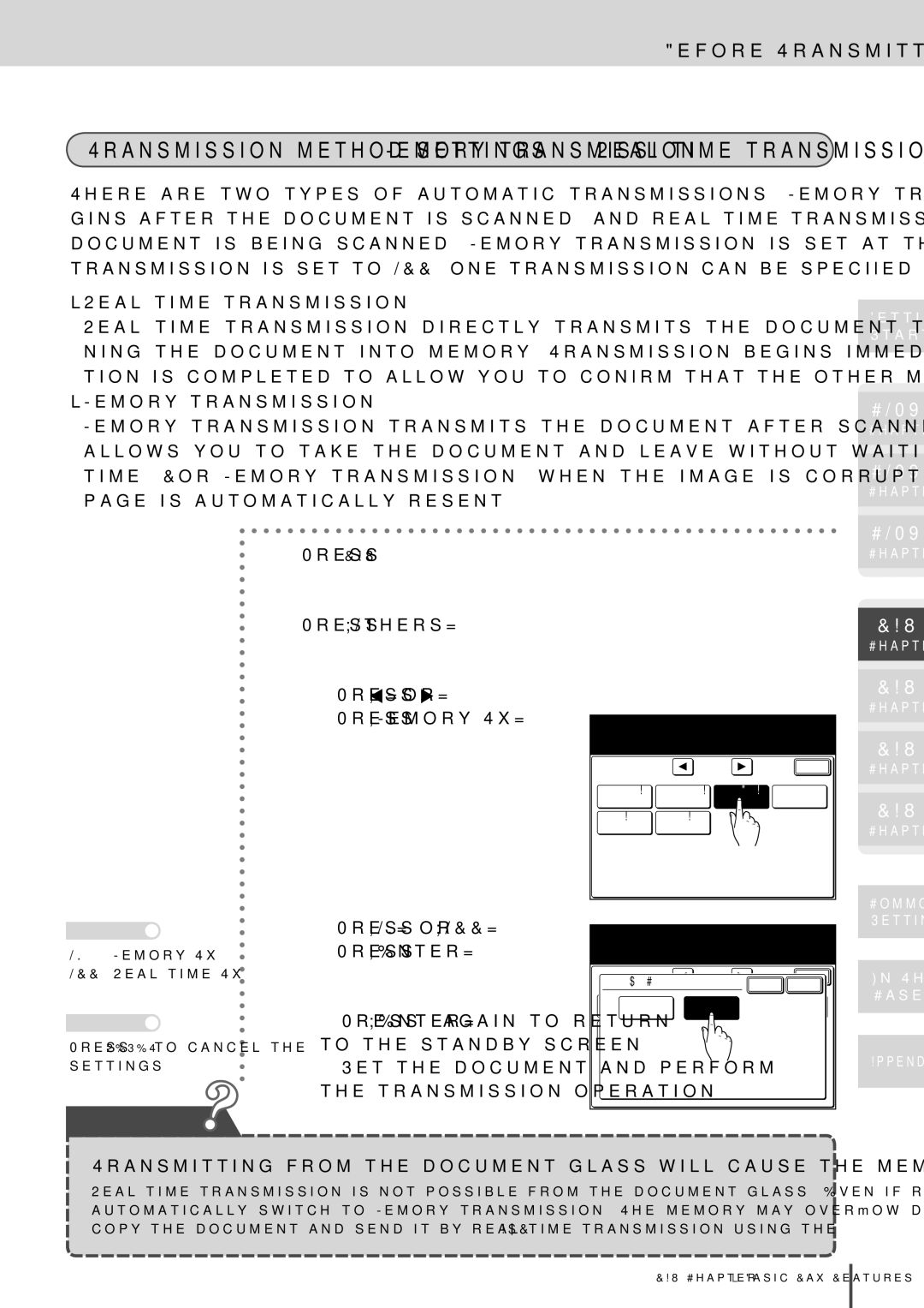 Muratec MFX-2830 manual Fax Functions 