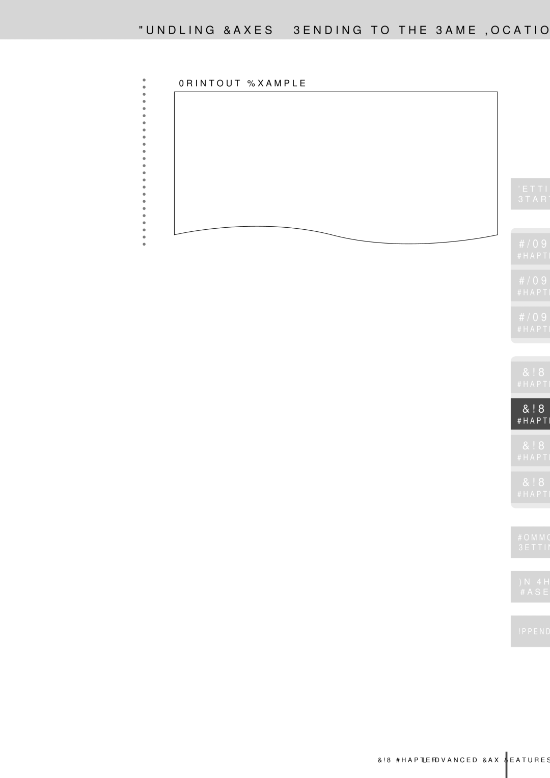 Muratec MFX-2830 manual Printout Example 