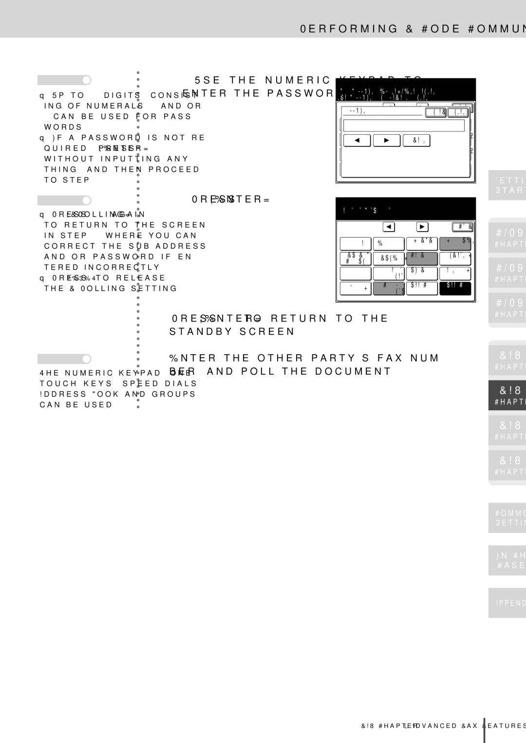 Muratec MFX-2830 manual 112233*Redial Speed Dial 