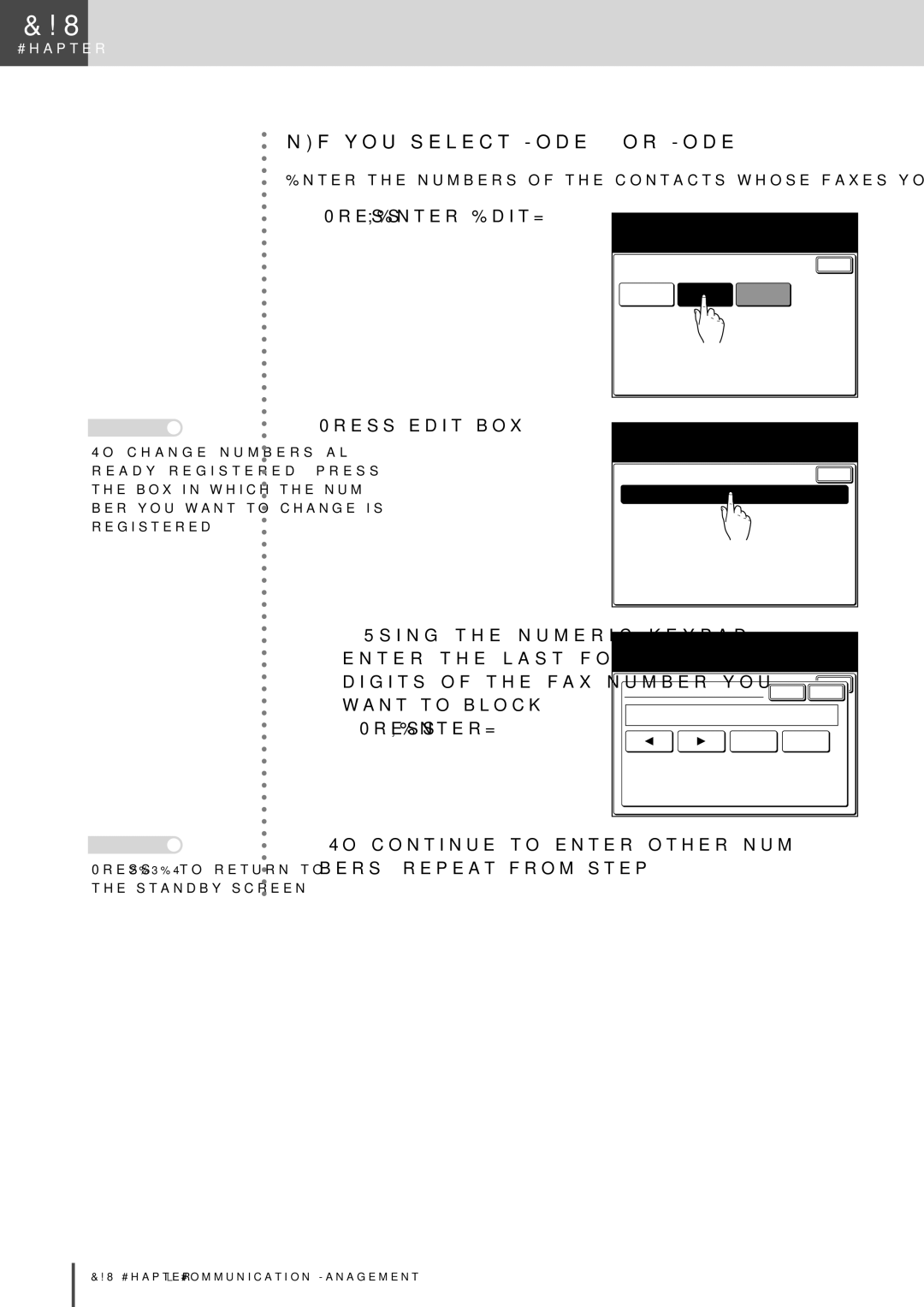 Muratec MFX-2830 manual If you select Mode 2 or Mode 