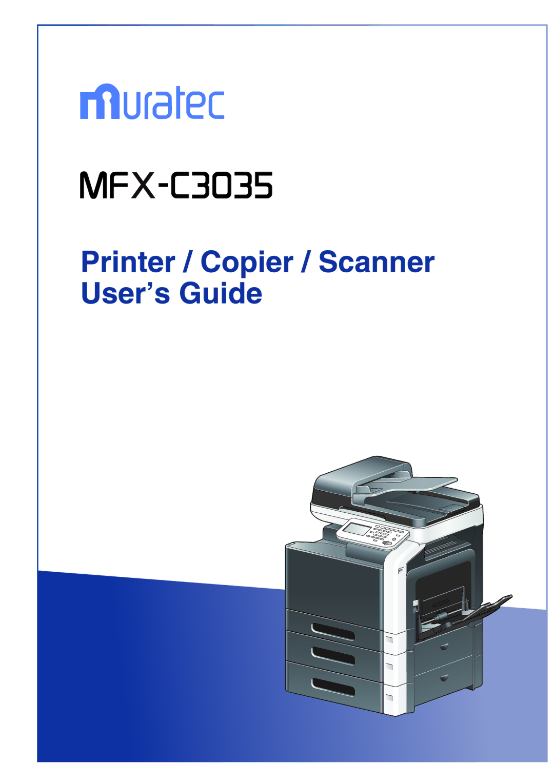 Muratec MFX-C3035 manual 