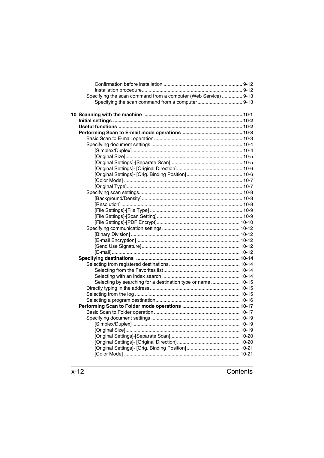 Muratec MFX-C3035 manual Specifying destinations 