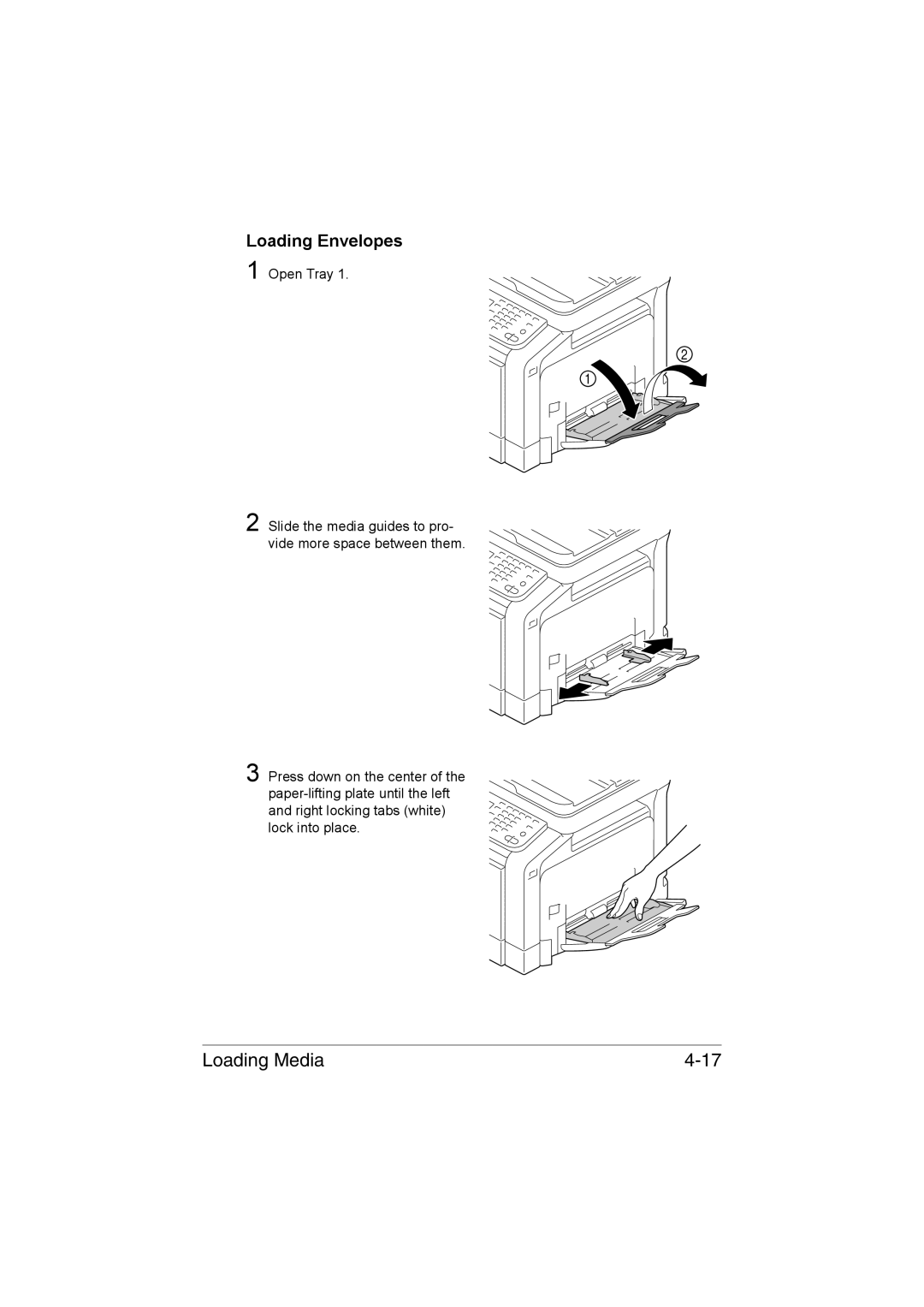 Muratec MFX-C3035 manual Loading Envelopes 