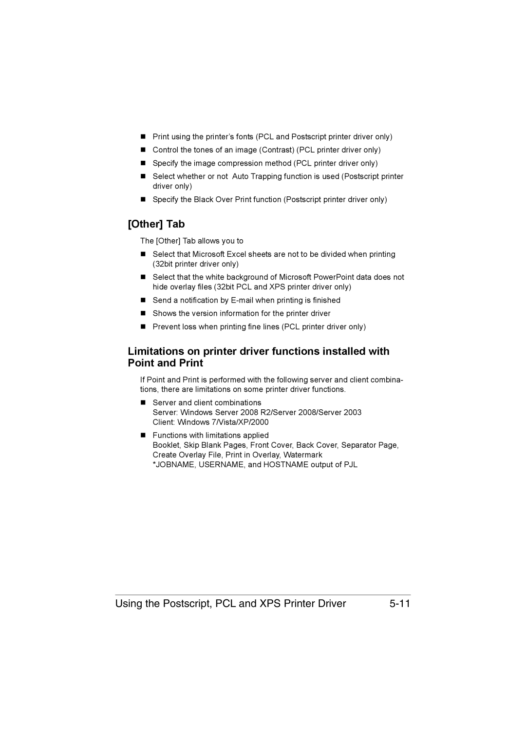 Muratec MFX-C3035 manual Other Tab 