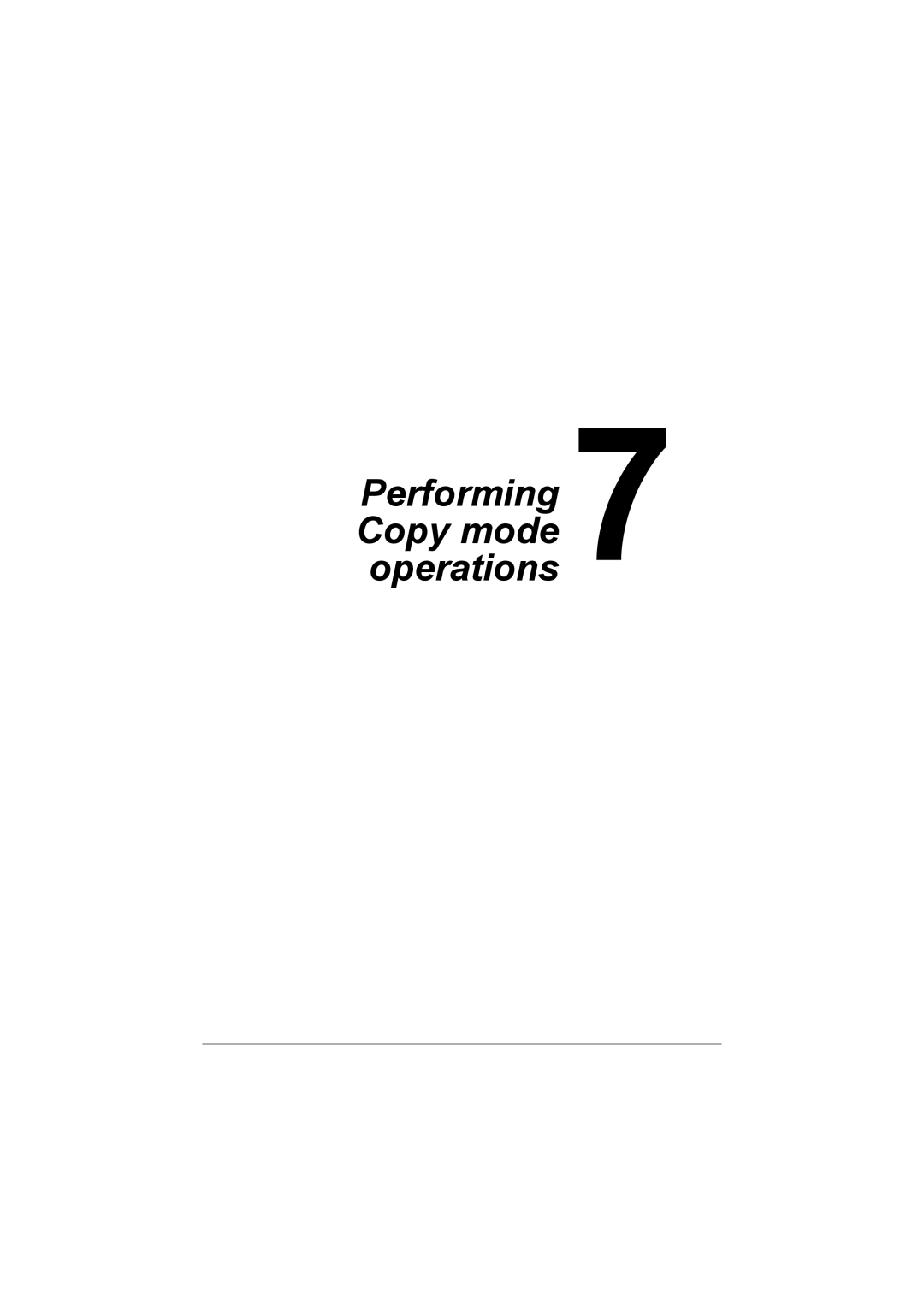 Muratec MFX-C3035 manual Performing Copy mode operations 