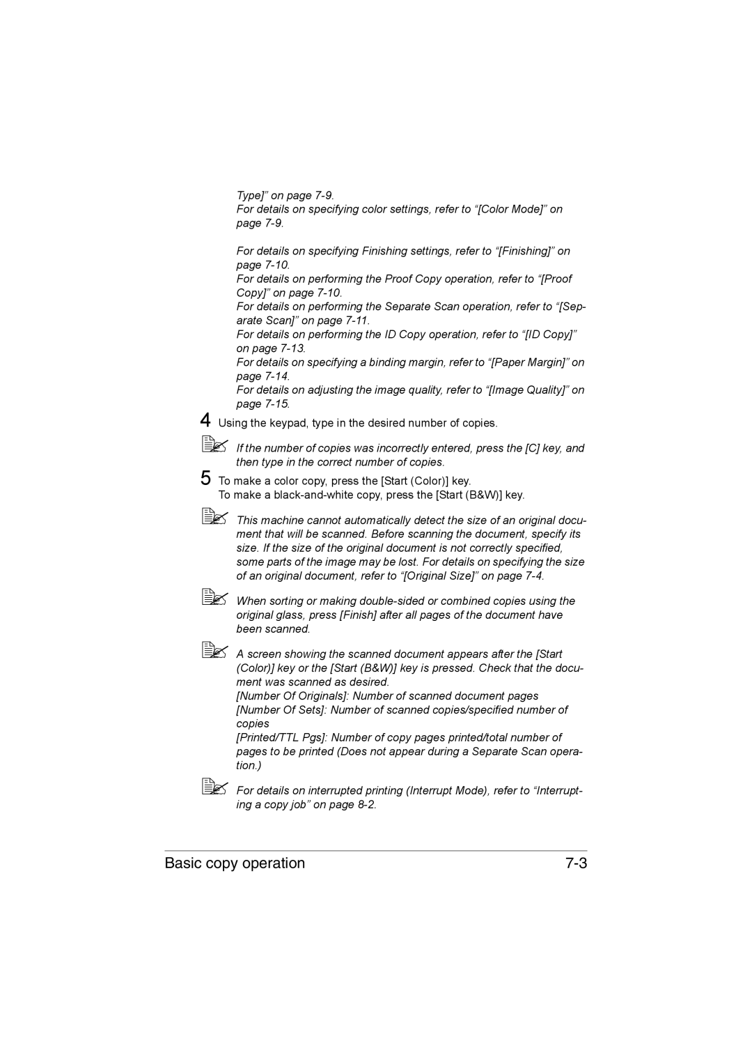 Muratec MFX-C3035 manual Using the keypad, type in the desired number of copies 