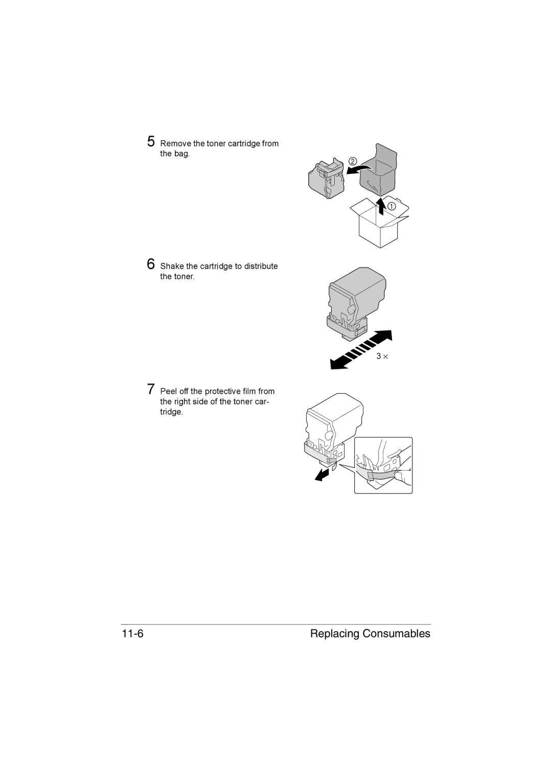 Muratec MFX-C3035 manual Replacing Consumables 