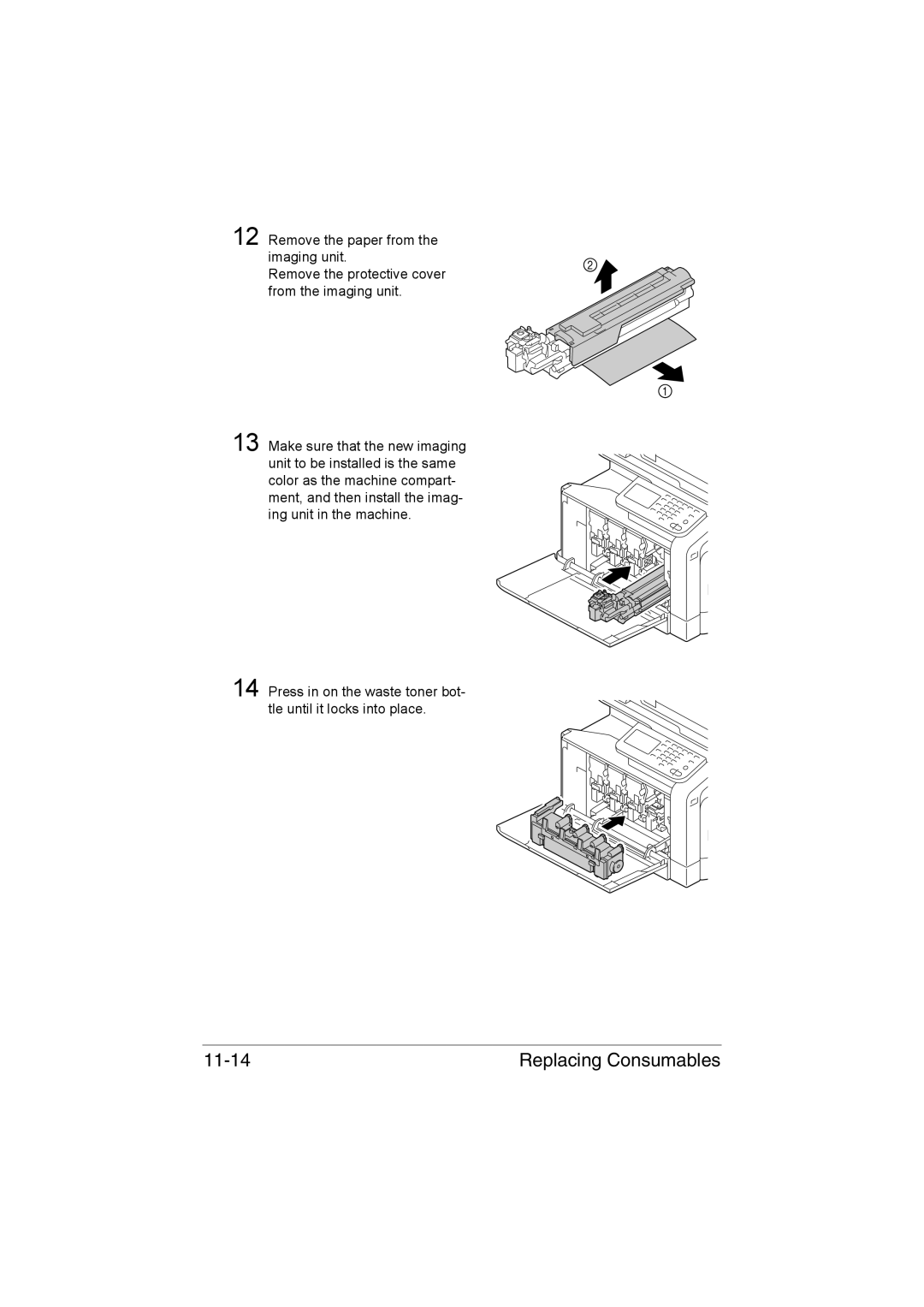 Muratec MFX-C3035 manual Replacing Consumables 