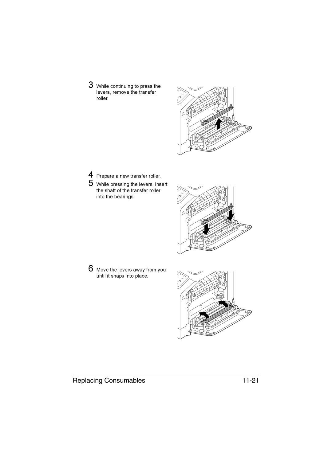 Muratec MFX-C3035 manual Replacing Consumables 11-21 