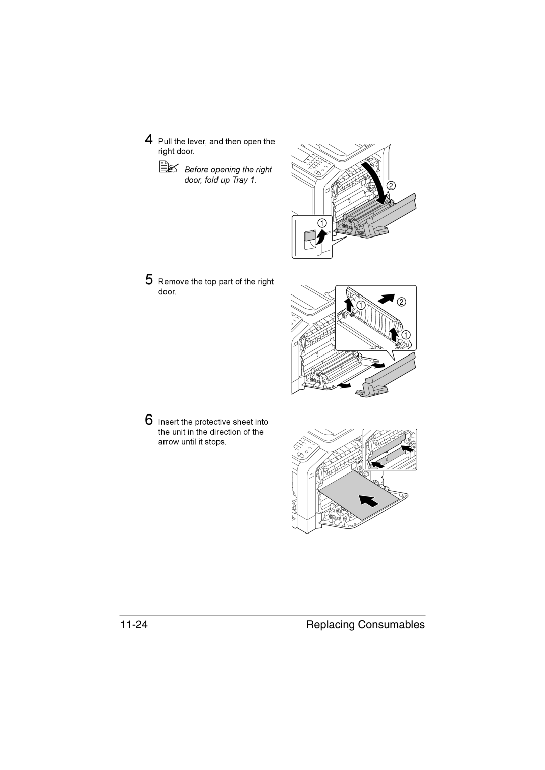 Muratec MFX-C3035 manual Replacing Consumables 