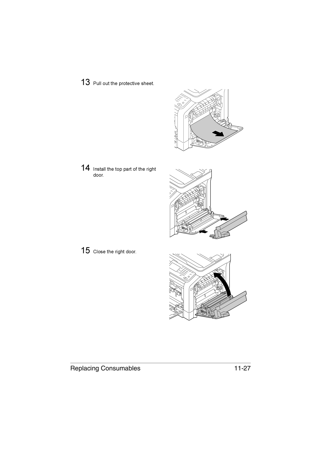 Muratec MFX-C3035 manual Replacing Consumables 11-27 