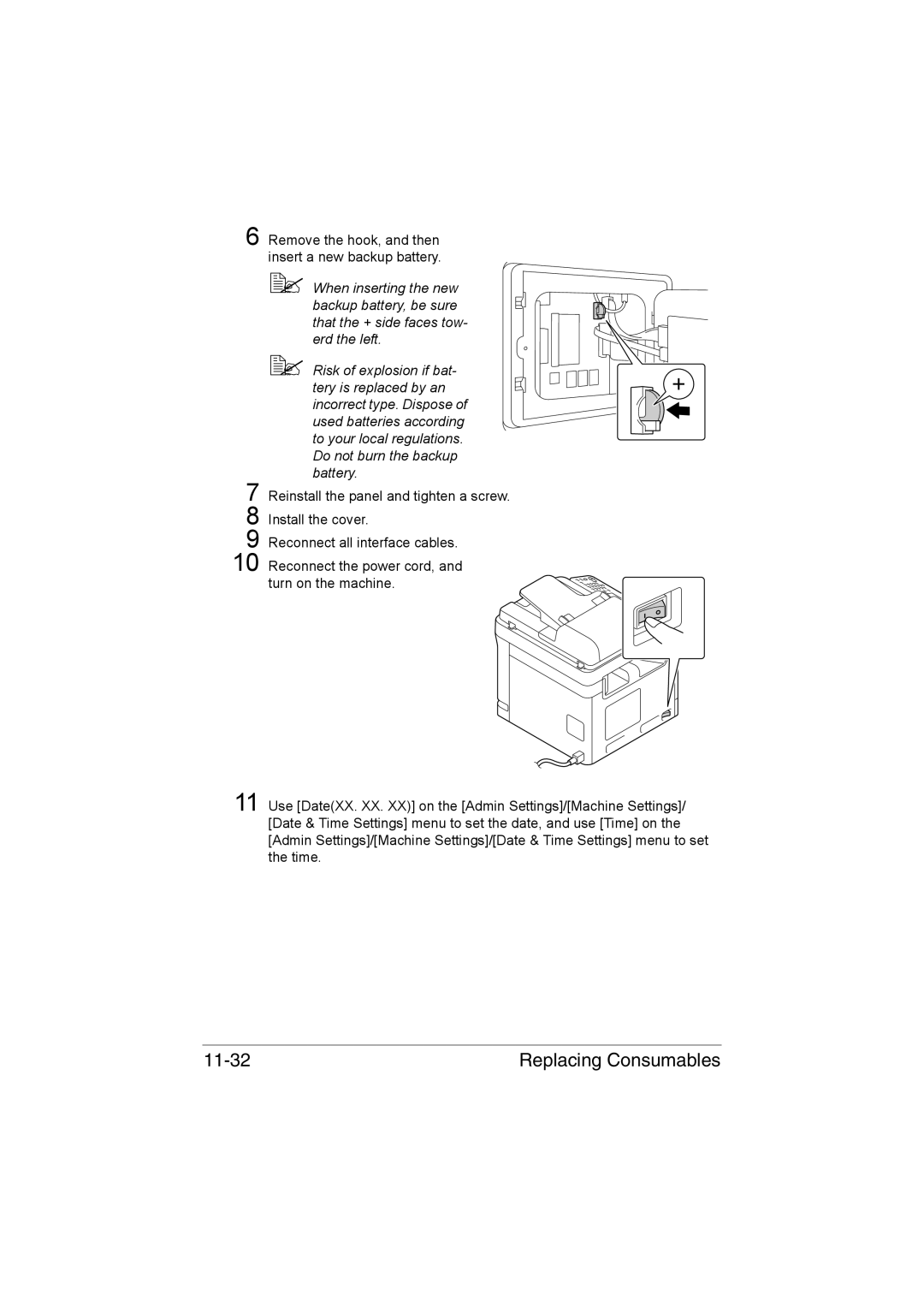 Muratec MFX-C3035 manual Replacing Consumables 