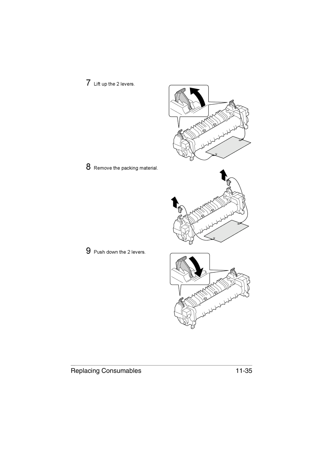 Muratec MFX-C3035 manual Replacing Consumables 11-35 