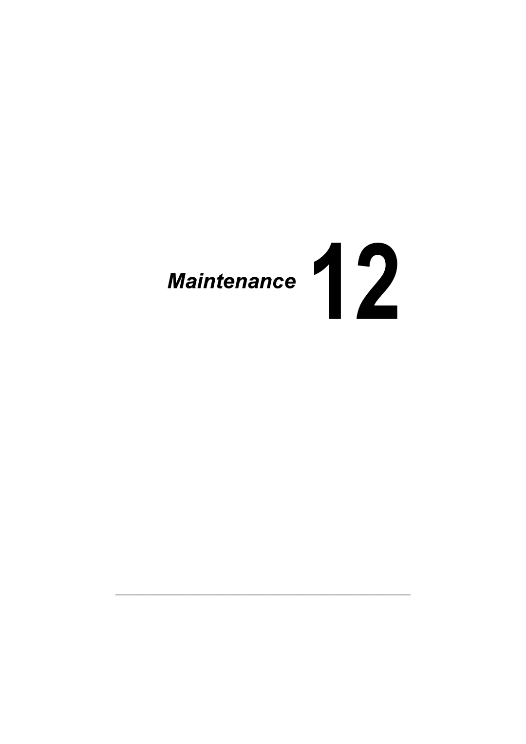 Muratec MFX-C3035 manual Maintenance 