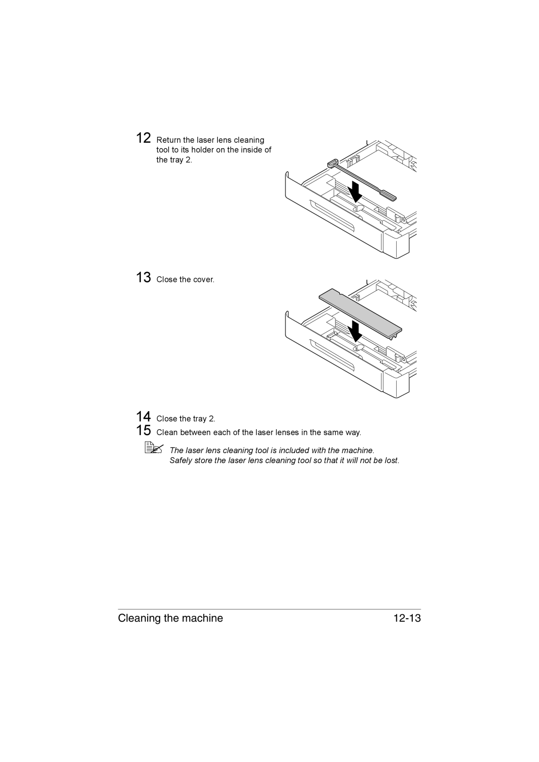 Muratec MFX-C3035 manual Cleaning the machine 12-13 