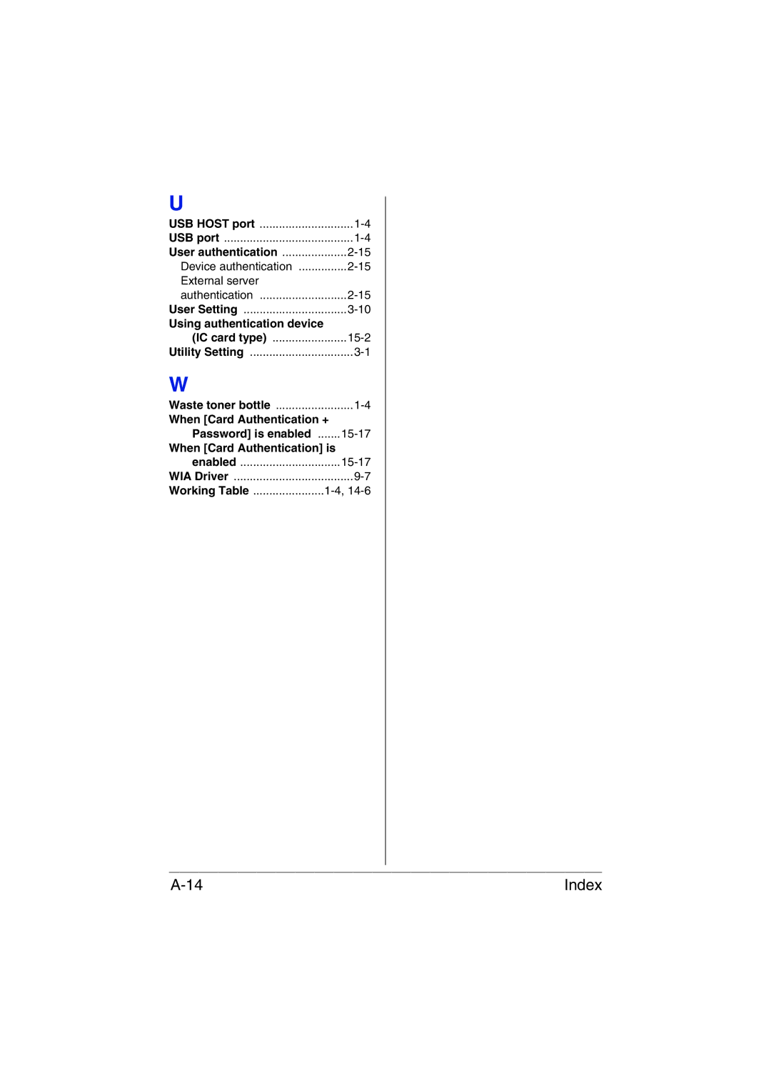 Muratec MFX-C3035 manual Utility Setting 