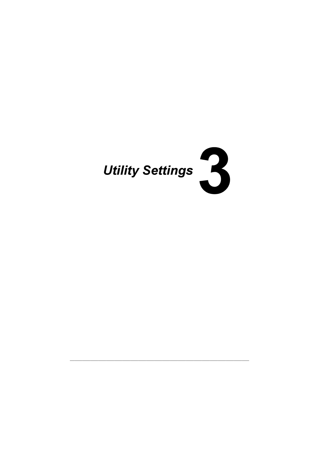 Muratec MFX-C3035 manual Utility Settings 