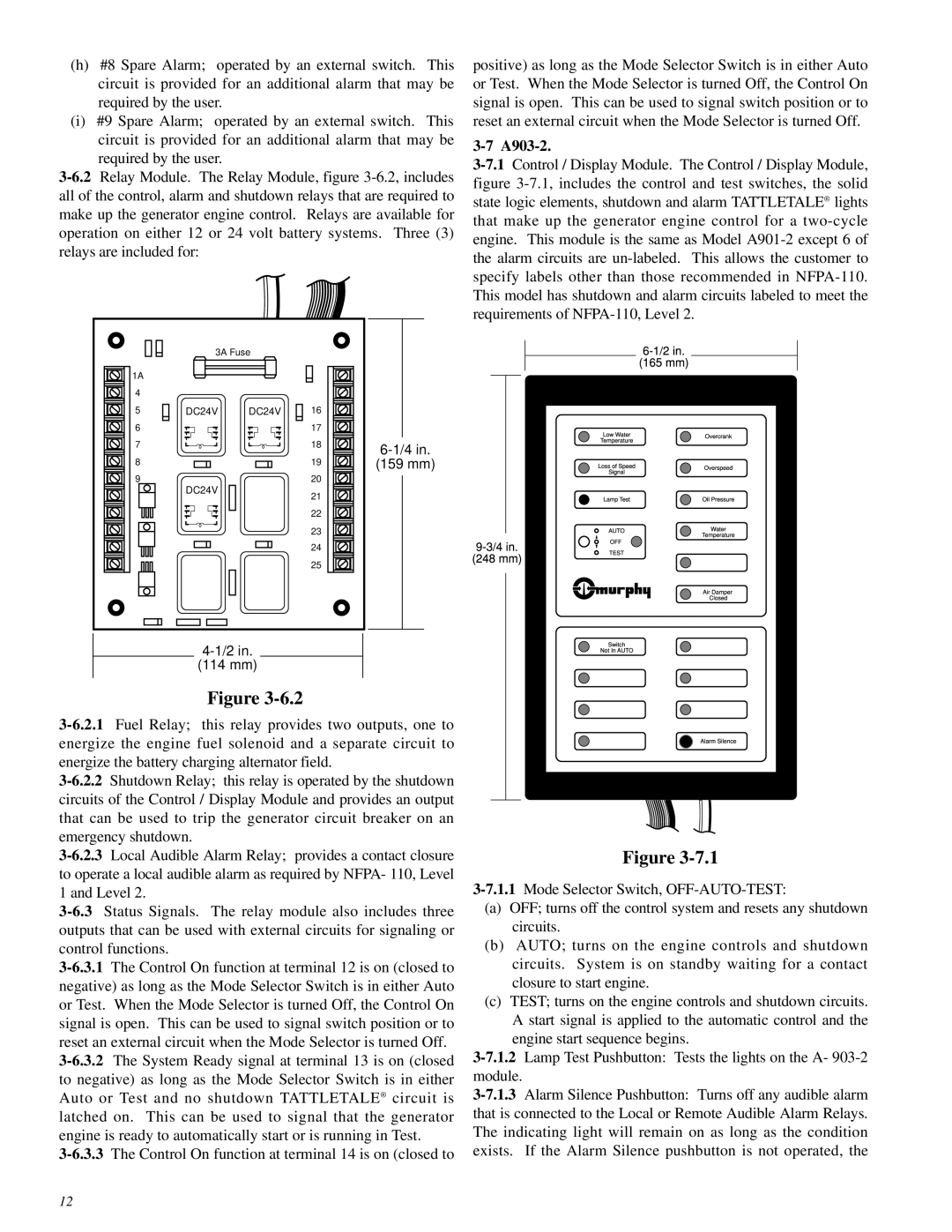 Murphy A900 Series manual A903-2 