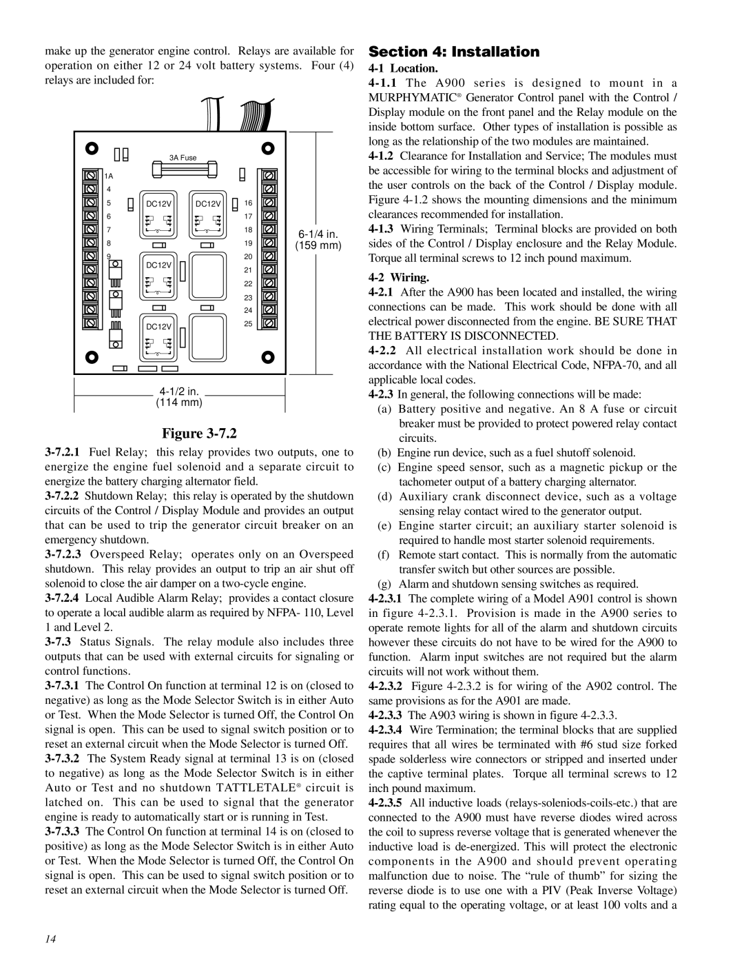 Murphy A900 Series manual Location, Wiring 