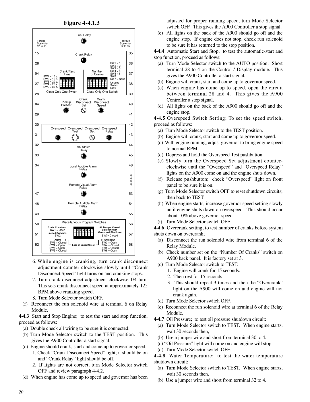 Murphy A900 Series manual Fuel Relay 