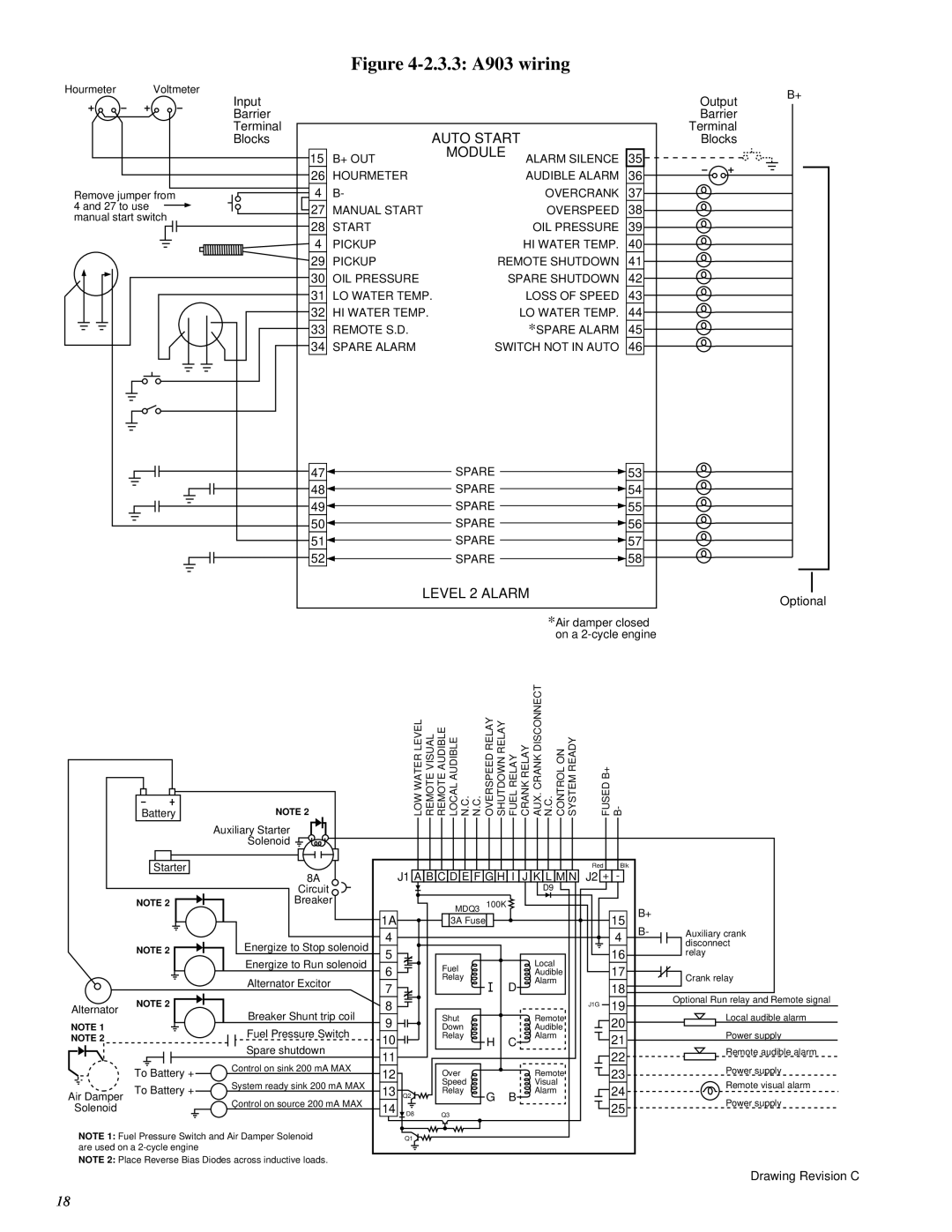 Murphy A900 Series manual 2.3.3 A903 wiring 