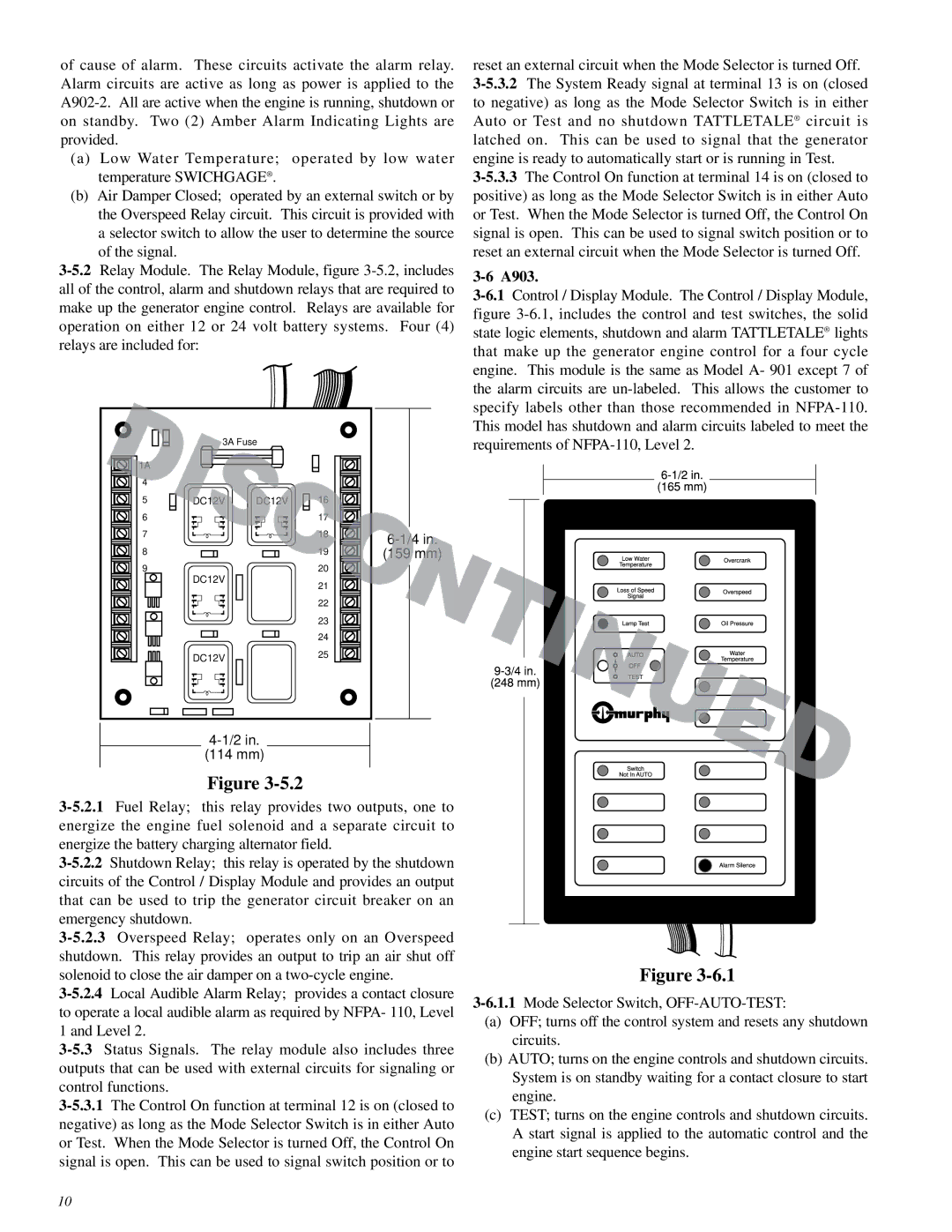 Murphy Series A900 manual A903 