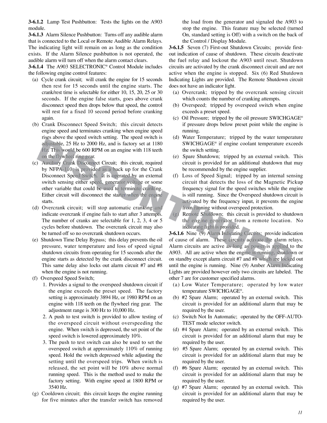 Murphy Series A900 manual 1.2Lamp Test Pushbutton Tests the lights on the A903 module 