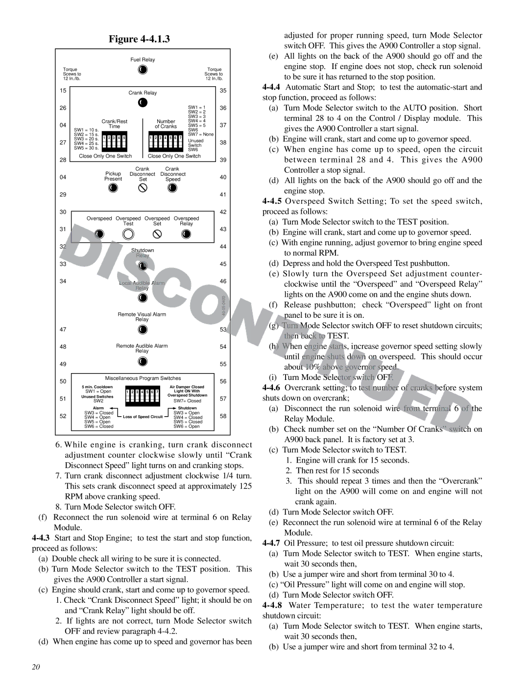 Murphy Series A900 manual Fuel Relay 