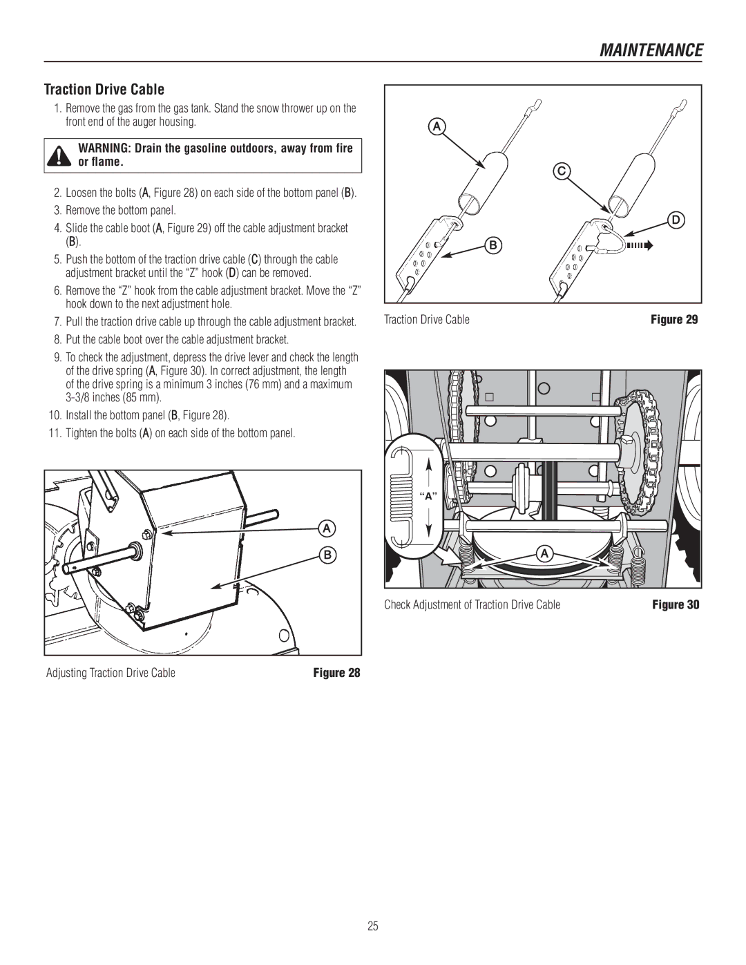 Murray 1737920, 1695722 manual Traction Drive Cable 