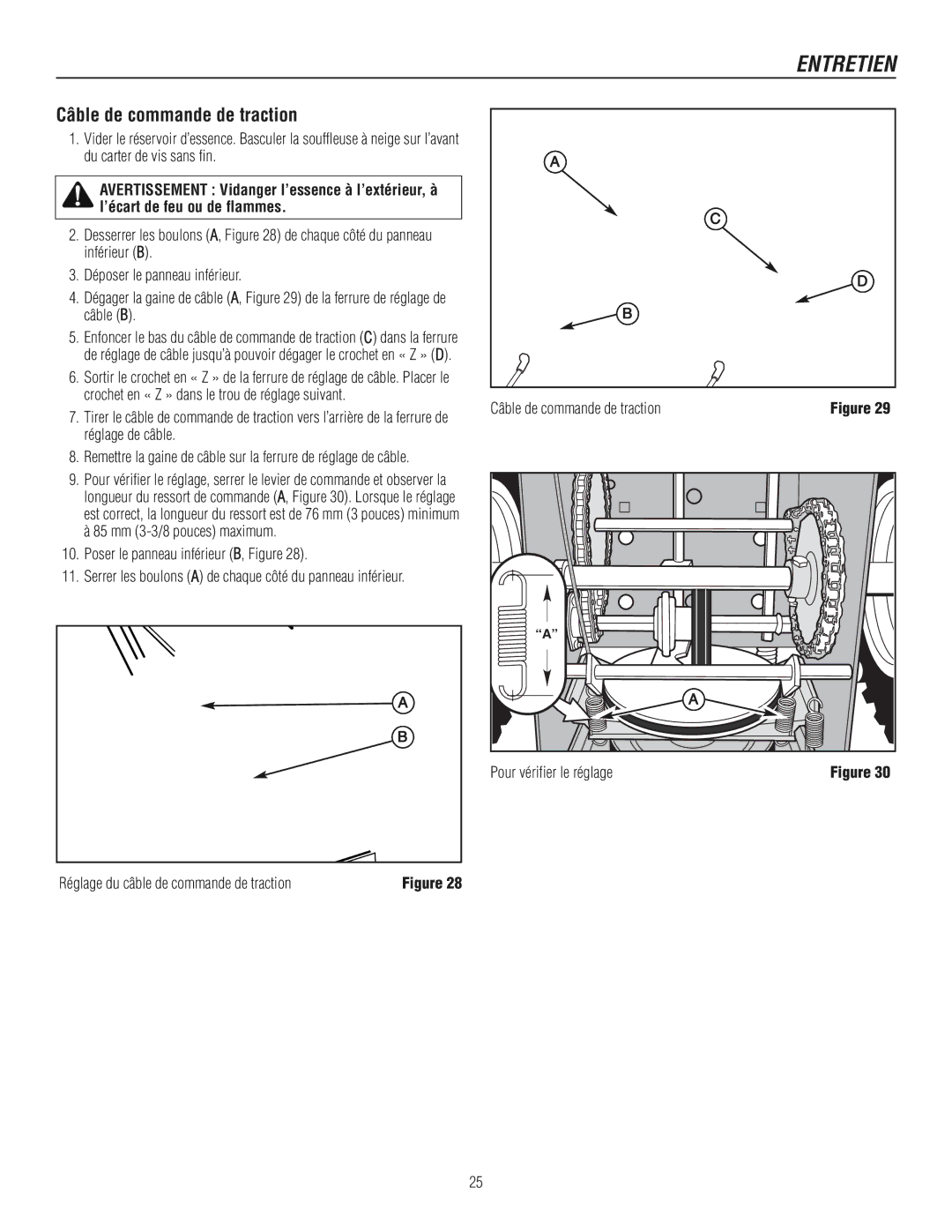 Murray 1737920, 1695722 manual Câble de commande de traction 