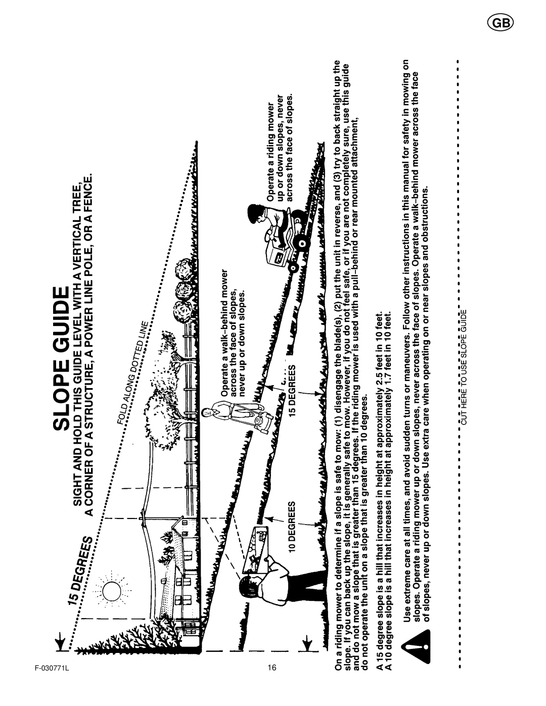 Murray 405001x78B manual 030771L 