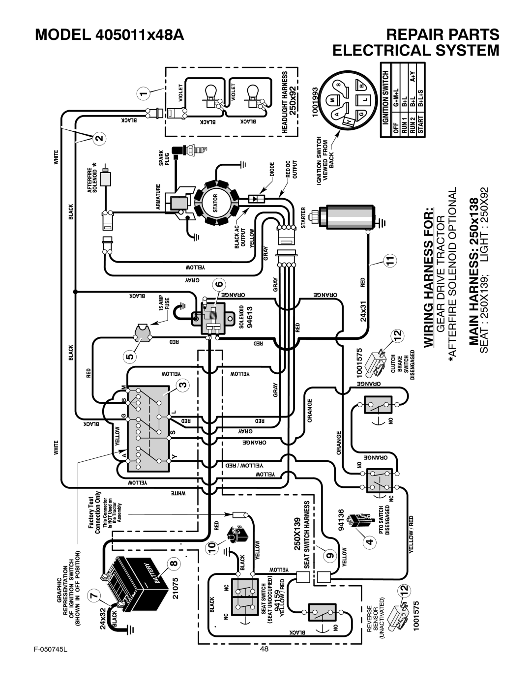 Murray 405011x48A manual 