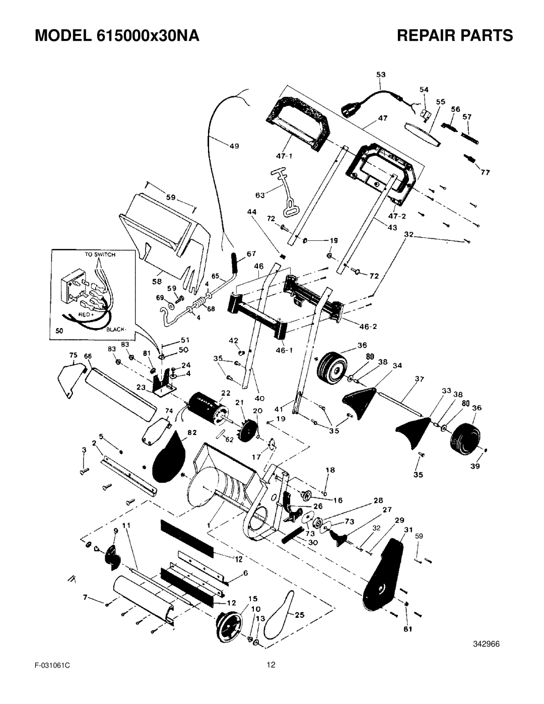 Murray owner manual Model 615000x30NA 