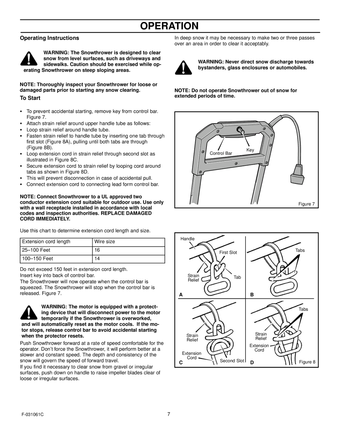 Murray 615000x30NA owner manual Operating Instructions, To Start 