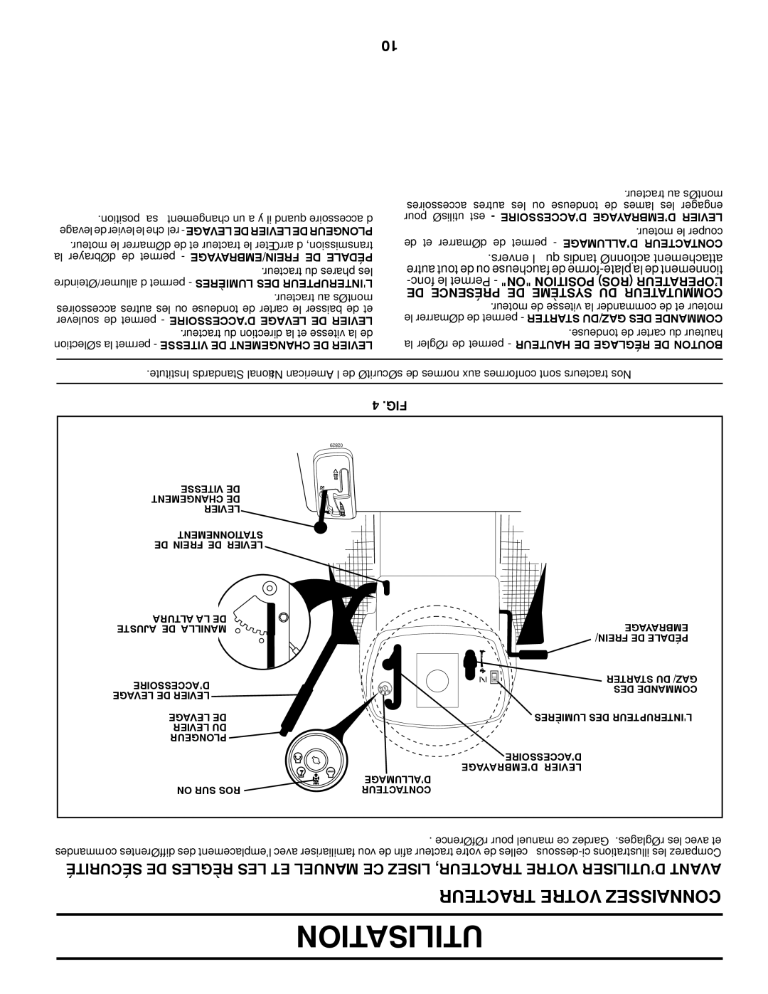 Murray 96017000500 manual 92820 