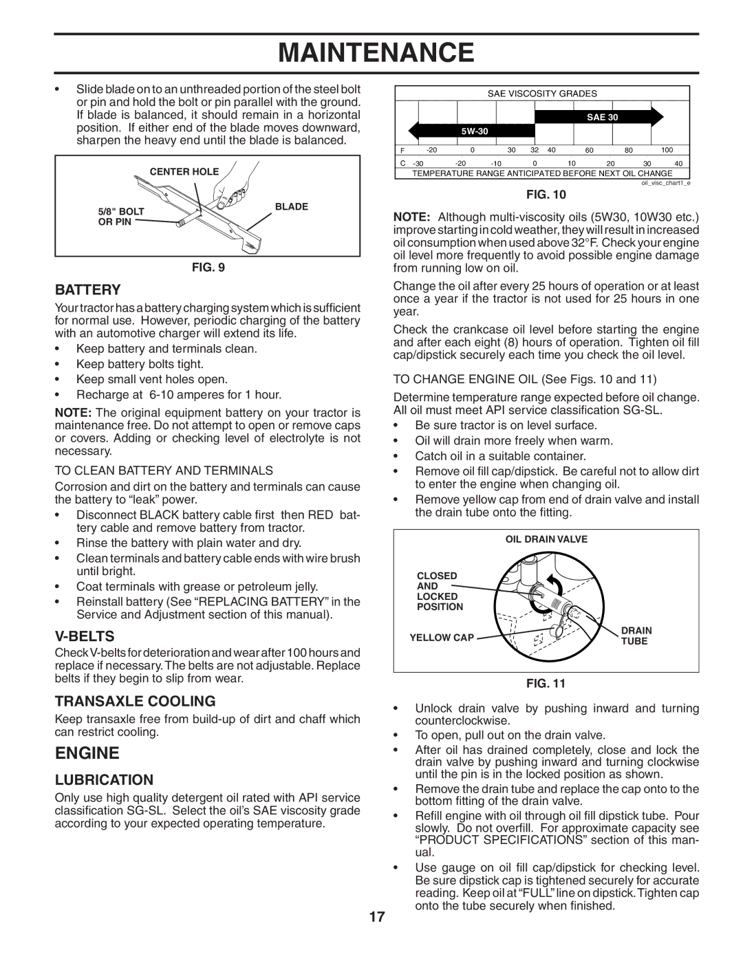 Murray MB1842LT manual Engine, Battery, Belts, Transaxle Cooling, Lubrication 