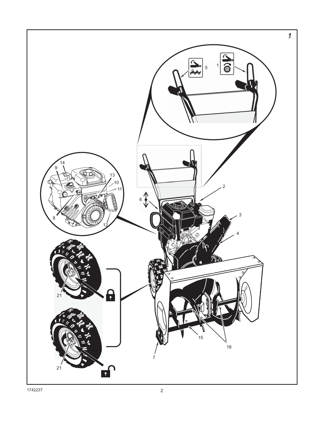 Murray TP 199-4955-00-LW-R, 1740873 manual 1742237 