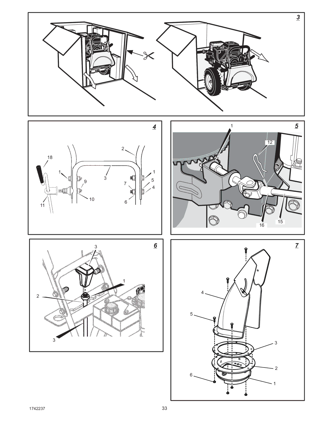 Murray 1740873, TP 199-4955-00-LW-R manual 1742237 