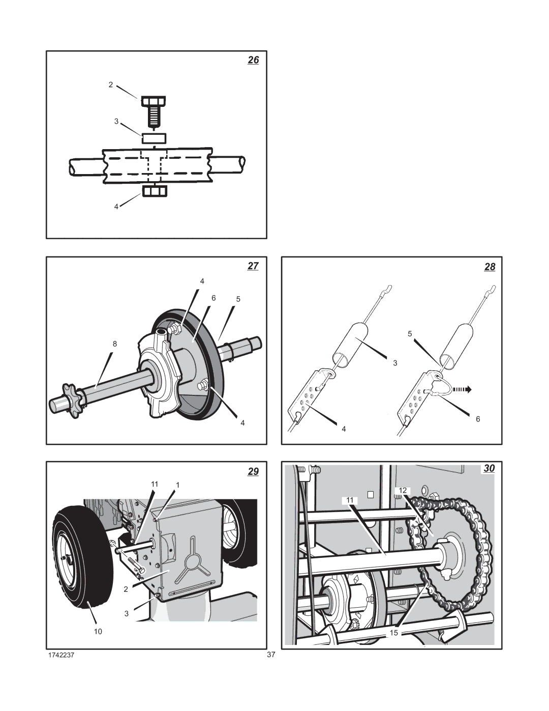 Murray 1740873, TP 199-4955-00-LW-R manual 1742237 