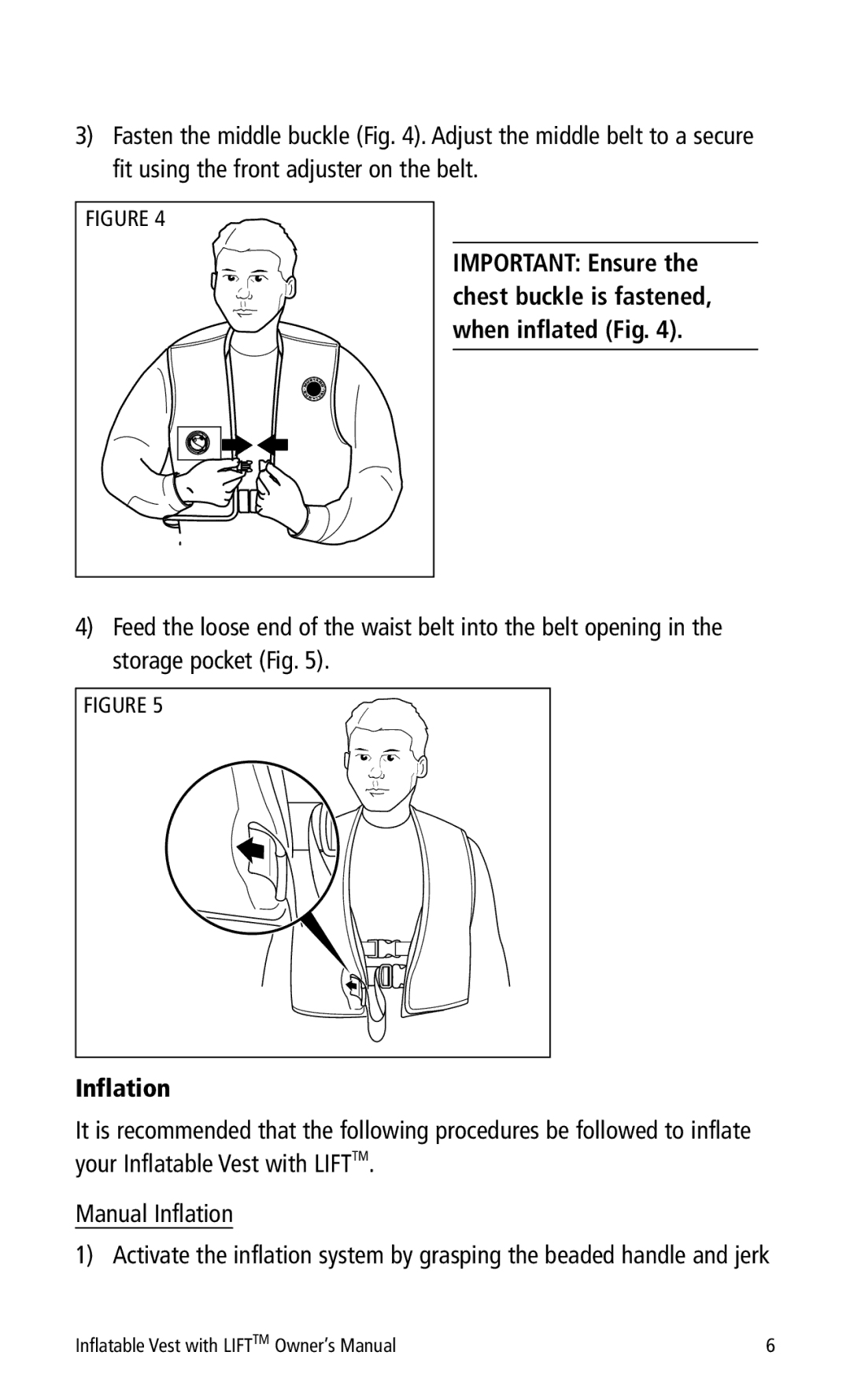 Mustang Survival MD0450 22 manual Inflation 