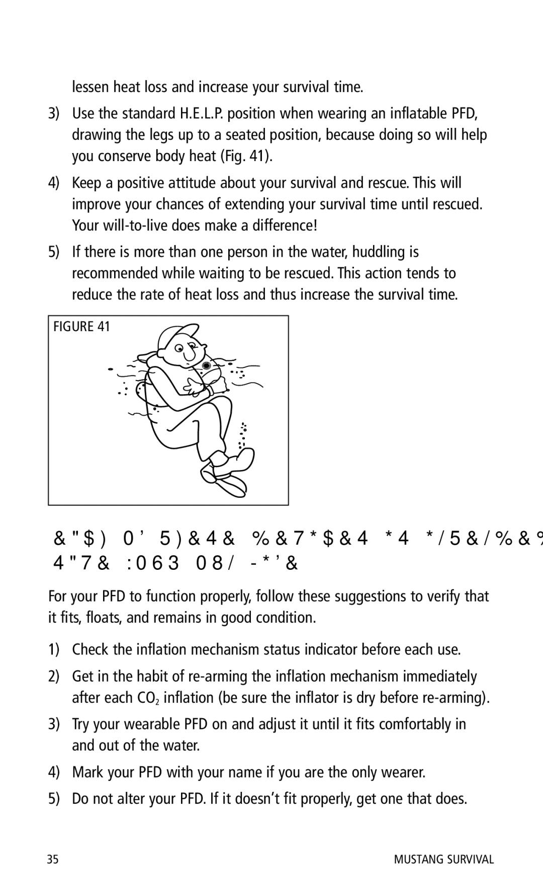 Mustang Survival MD0450 manual Lessen heat loss and increase your survival time 