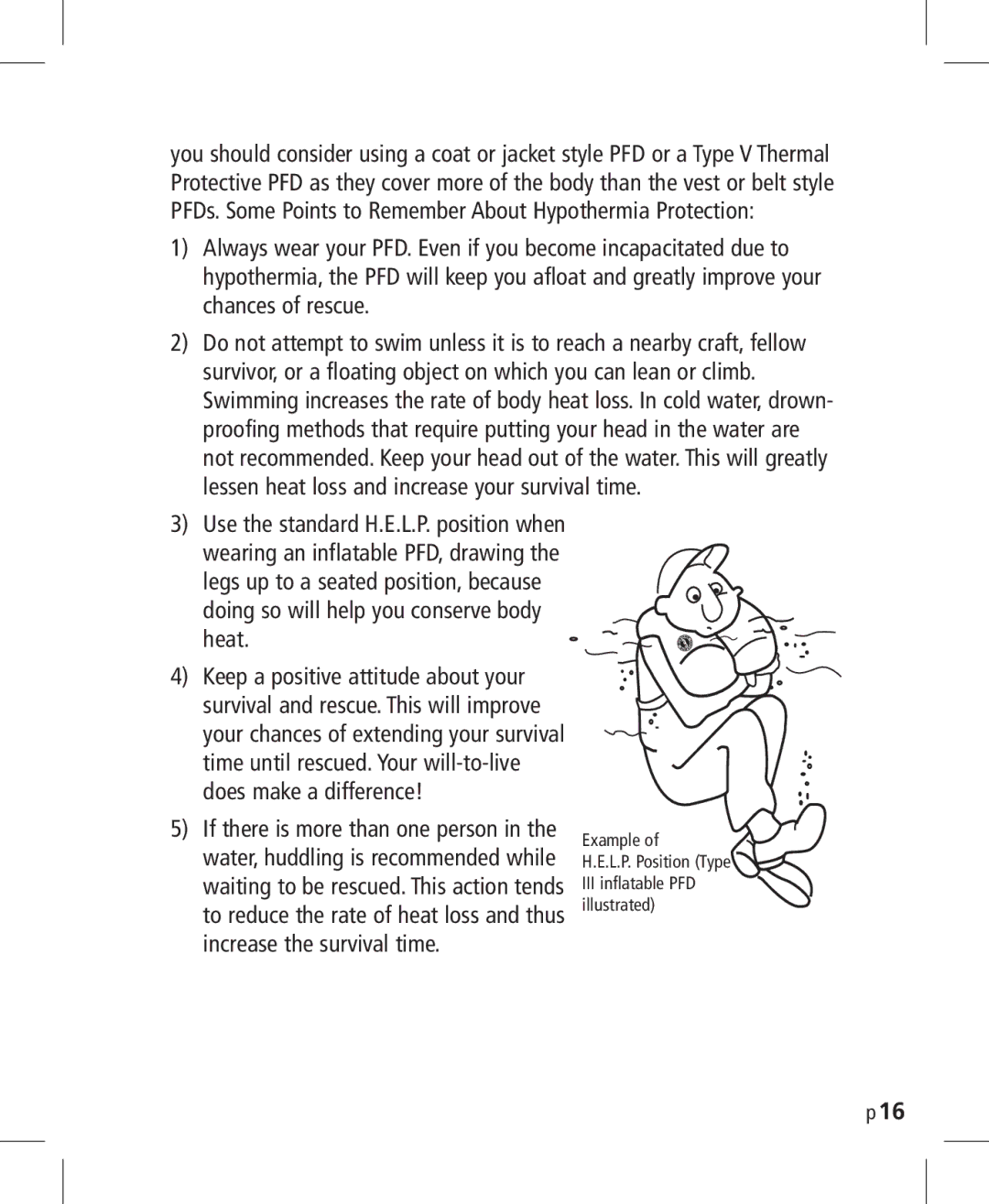 Mustang Survival MD3025NV manual Example L.P. Position Type III inflatable PFD illustrated 