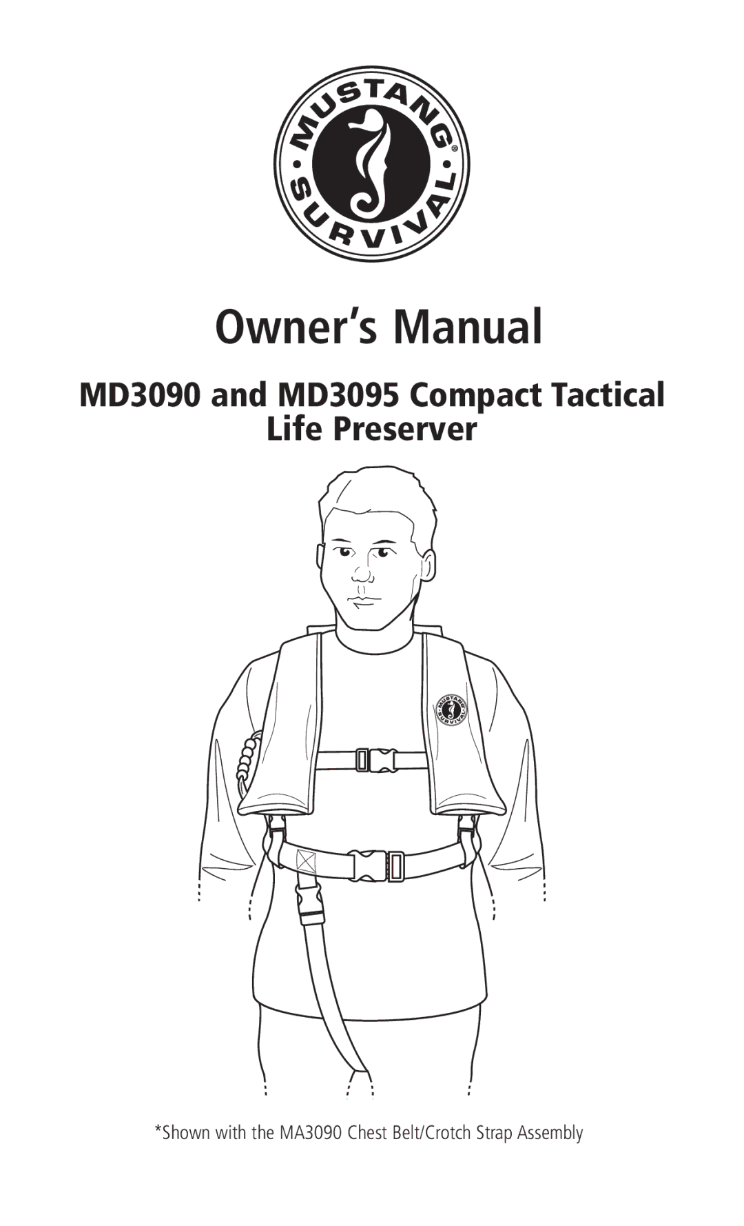 Mustang Survival manual MD3090 and MD3095 Compact Tactical Life Preserver 